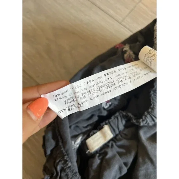 ZARA Girls Soft Collection Embroidered Ruffled Skirt Sz 11/12 - Picture 4 of 5